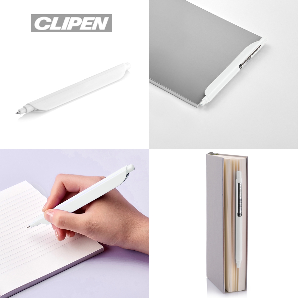 CLIPEN (Snow White) Gelschreiber mit Clip