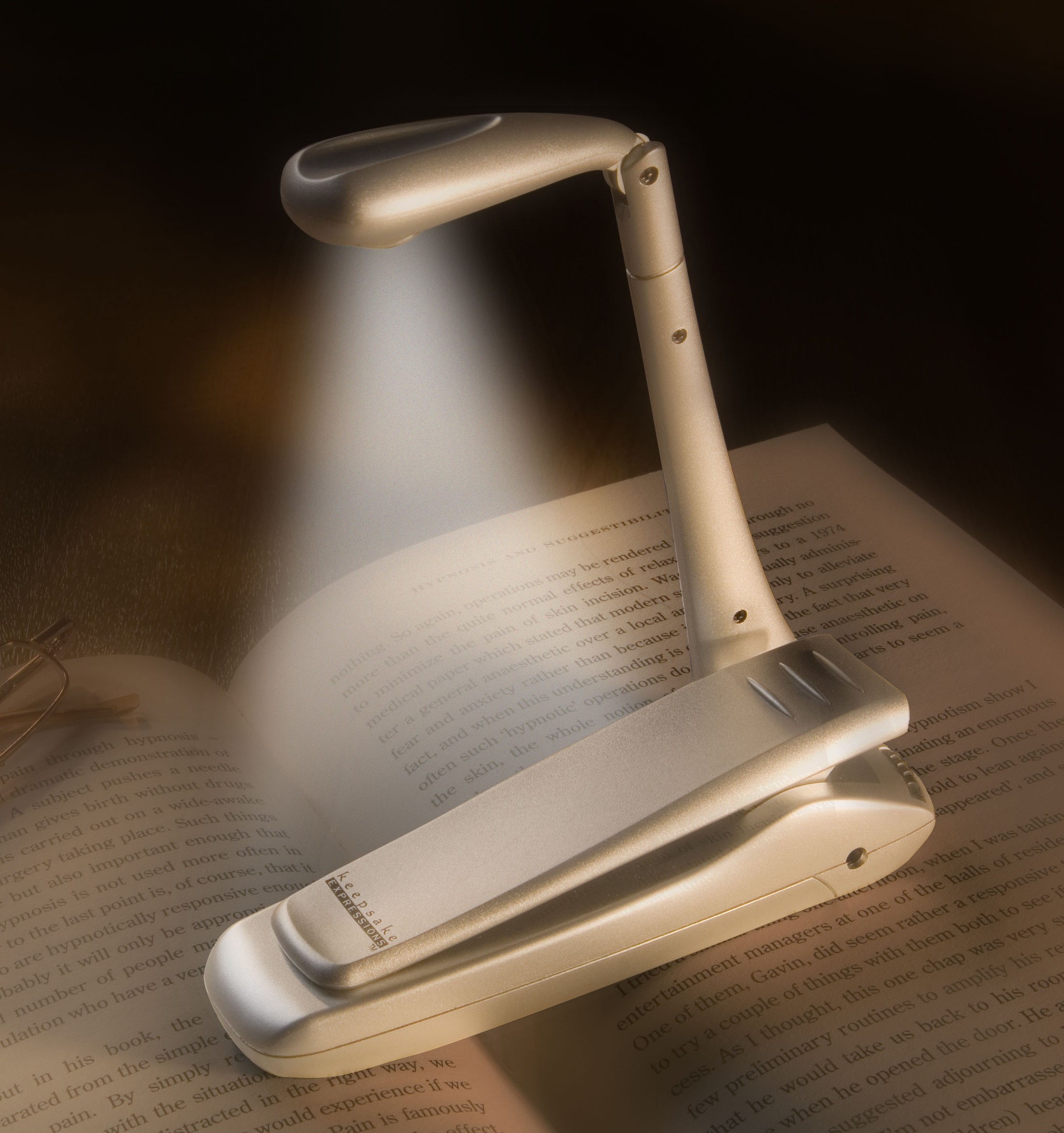 Clip-on Booklight | Silber | LED Leselampe