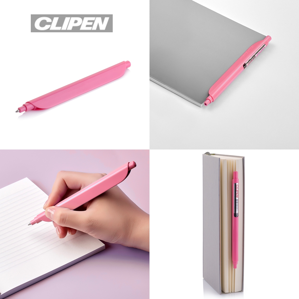 CLIPEN (Salmon Pink) Gelschreiber mit Clip