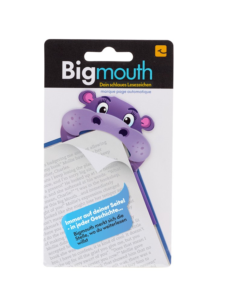 Bigmouth Hippo - Dein schlaues Lesezeichen - Mit Magnet