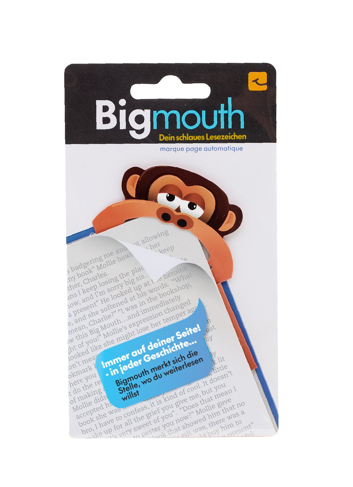 Bigmouth Affe - Dein schlaues Lesezeichen - Mit Magnet