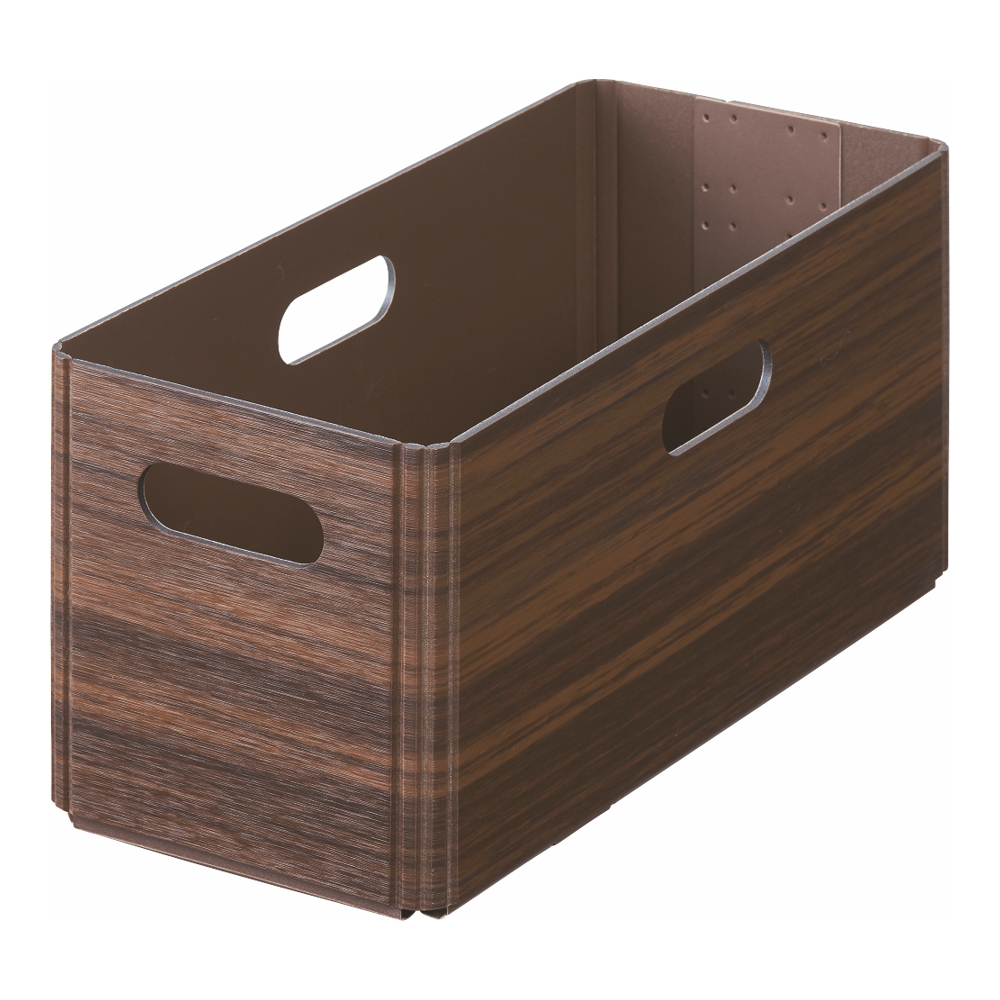 KiiNi (Box S) - Aufbewahrungsbox in Holzoptik (dunkelbraun)
