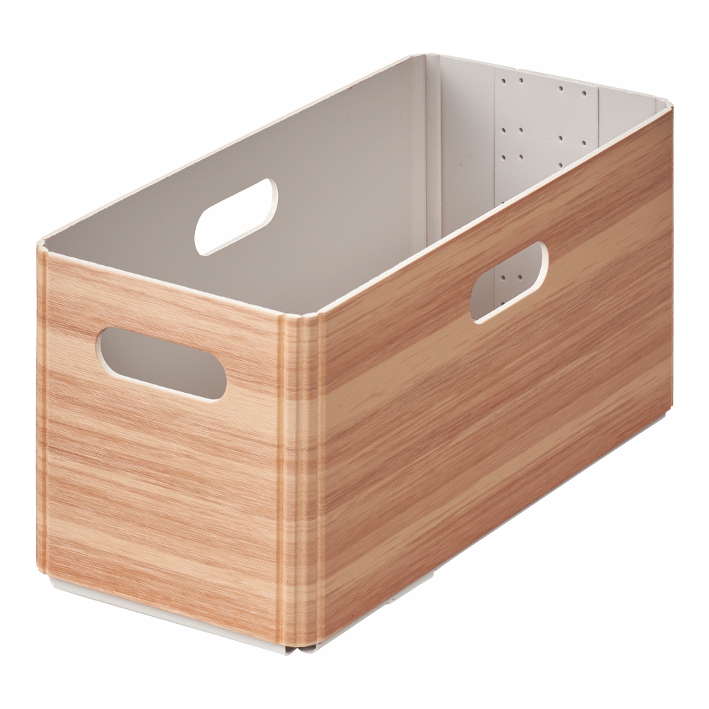 KiiNi (Box S) - Aufbewahrungsbox in Holzoptik (hellbraun) 