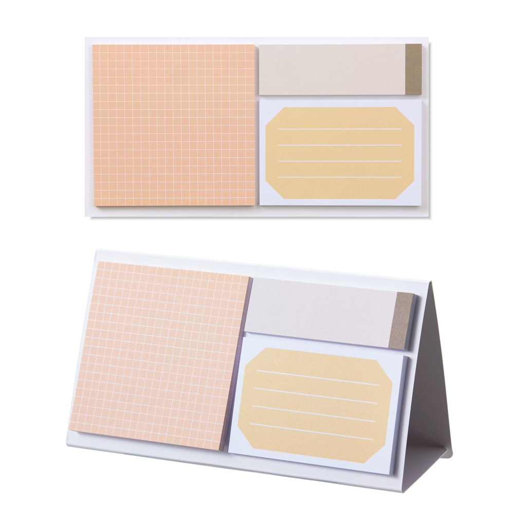 EMILY Sticky Notes Set (Assort 01 Sandfarben) Haftnotitzen | by KING JIM