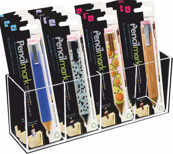 Pencilmark Leerdisplay Acryl für 4 Motive