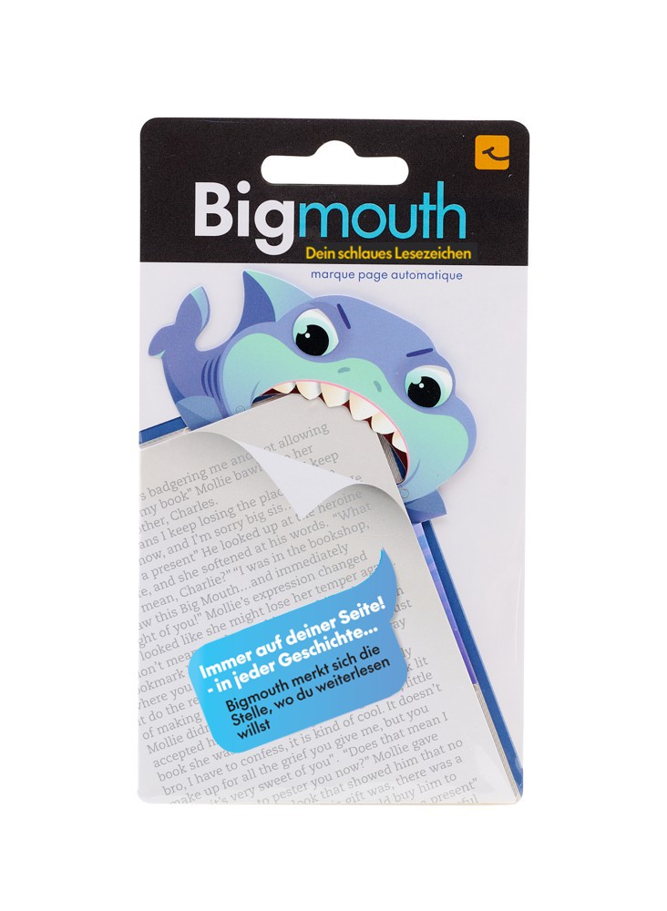 Bigmouth Baby Hai - Dein schlaues Lesezeichen - Mit Magnet