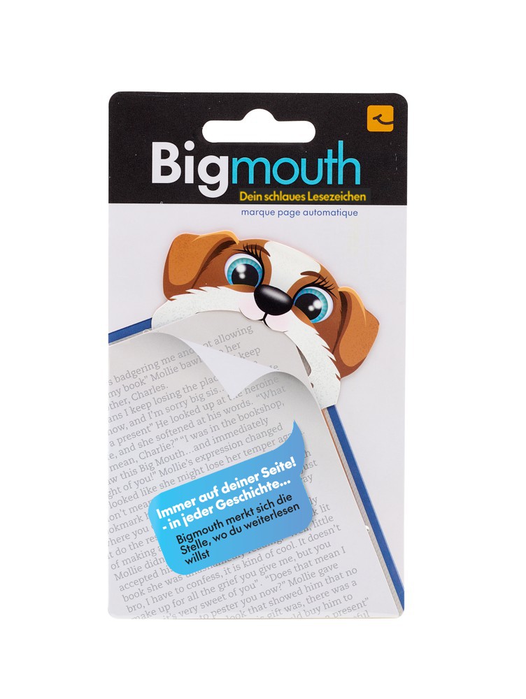 Bigmouth Hund - Dein schlaues Lesezeichen - Mit Magnet Kopie