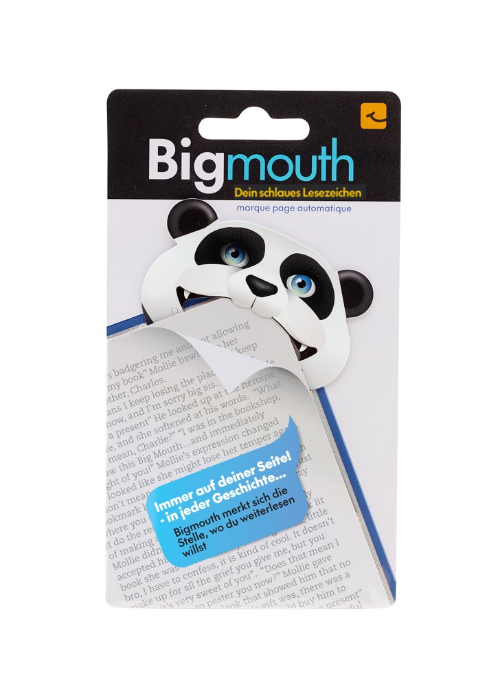 Bigmouth Panda - Dein schlaues Lesezeichen - Mit Magnet